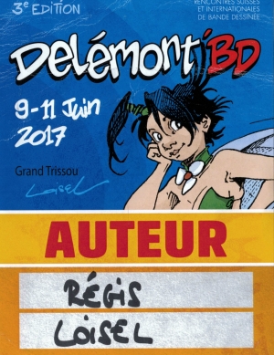FESTIVAL DE DELEMONT 2017 BADGE AUTEUR