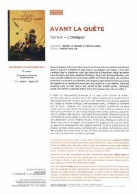 AVANT LA QUETE DE L'OISEAU DU TEMPS 8 L'OMEGON